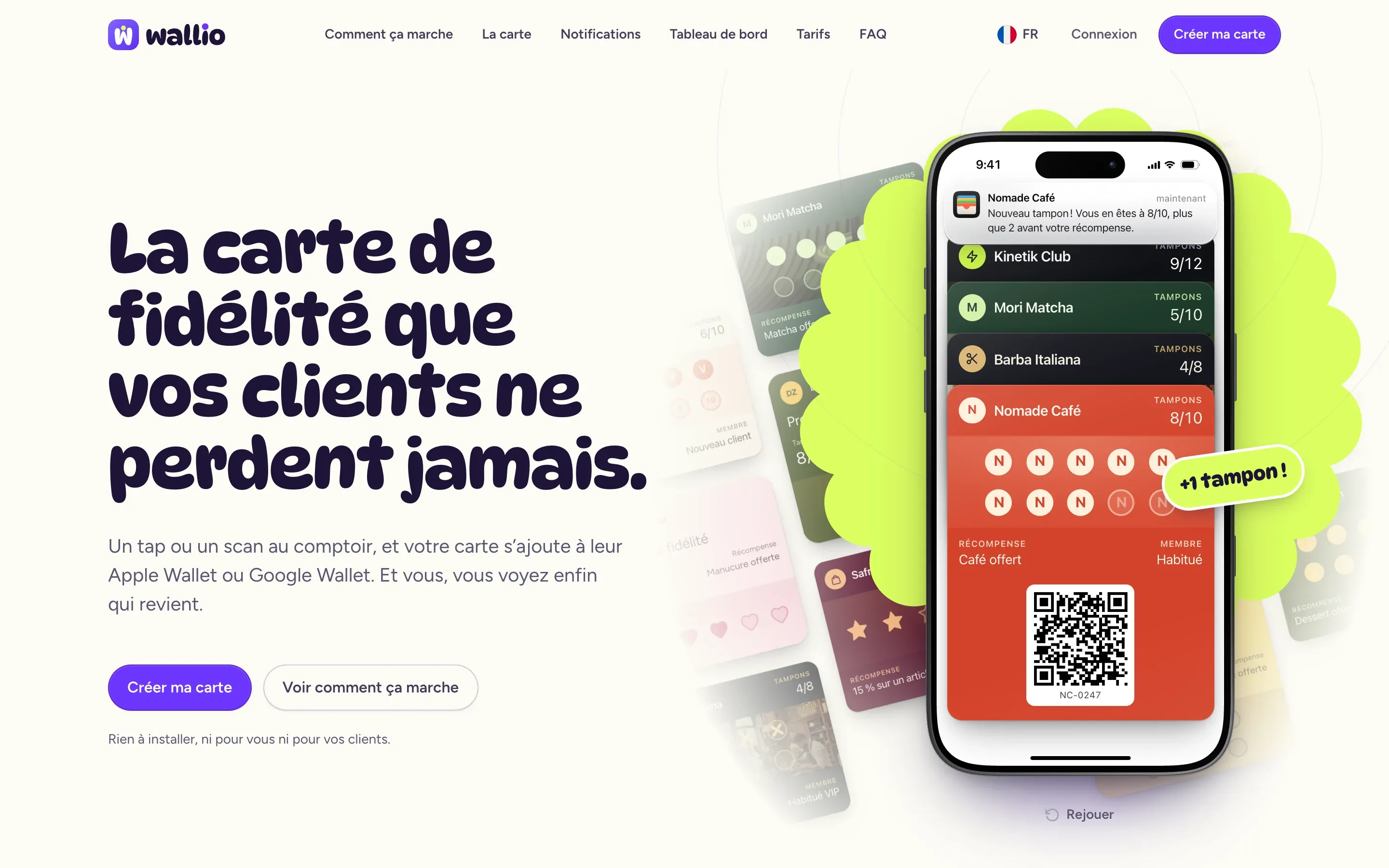 Wallio, the home page